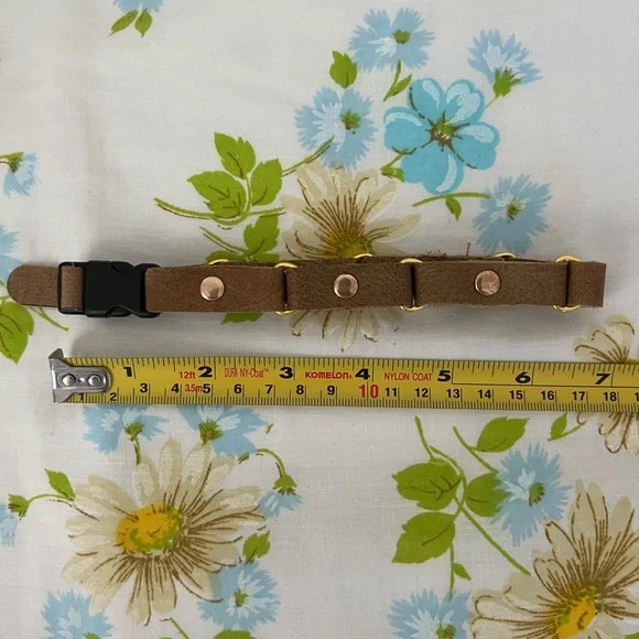 Handmade Genuine Leather Dog Collar - Picture 4 of 5